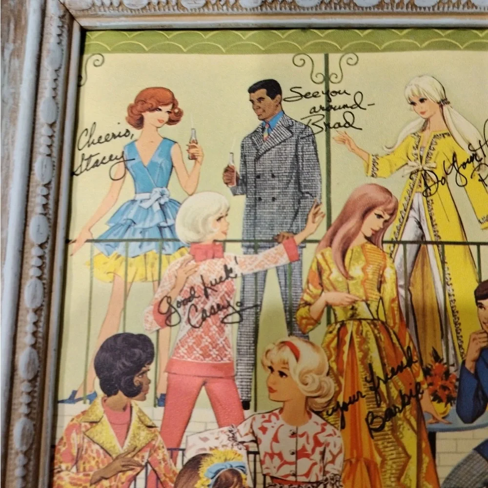 Vintage Mattel Barbie- Doll Family Portrait 1969-1970 8 1/2 X 11 Original Print
